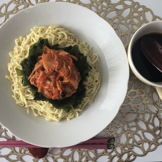 袋ラーメンで冷やし中華